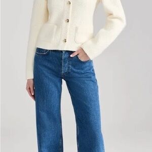 Annie Bing Anita Tweed jacket-Cream NWT